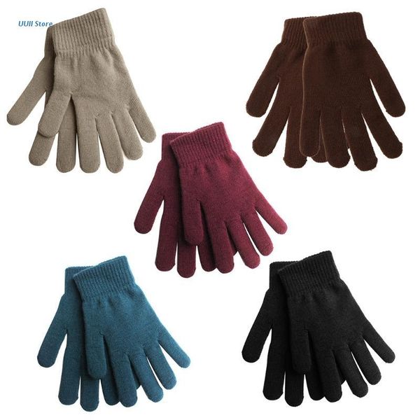 five fingers gloves women men winter ribbed knitted full fingered basic solid color thicken plush lining mittens thermal wrist 5, Blue;gray
five fingers gloves women men winter ribbed knitted full fingered basic solid color thicken plush lining mittens thermal wrist 5, Blue;gray