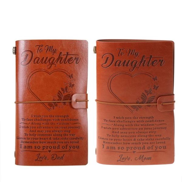 20x12cm engraved leather journal notebook diary to my daughter face challenges love mon notepads, Purple;pink
20x12cm engraved leather journal notebook diary to my daughter face challenges love mon notepads, Purple;pink