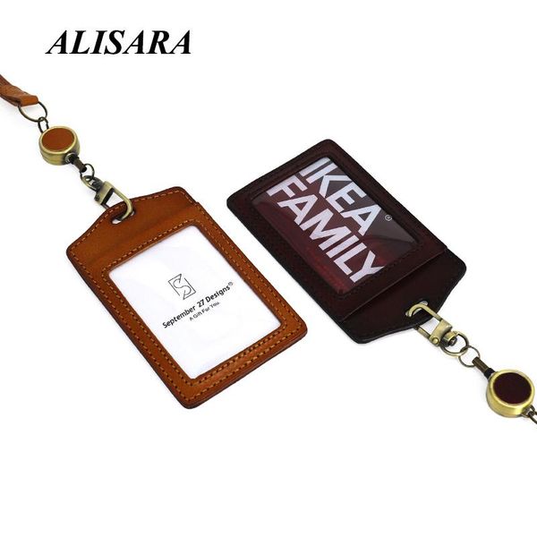 card holders the first layer of cowhide handmade holder men's leather badge halter neck id female custom, Brown;gray
card holders the first layer of cowhide handmade holder men's leather badge halter neck id female custom, Brown;gray