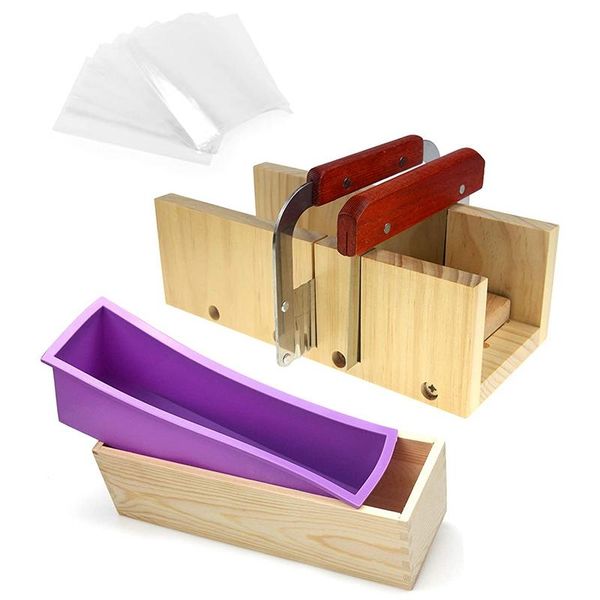 craft tools silicone soap loaf cutter mold set with wood box wavy straight scraper wrap bags for soaps making
craft tools silicone soap loaf cutter mold set with wood box wavy straight scraper wrap bags for soaps making