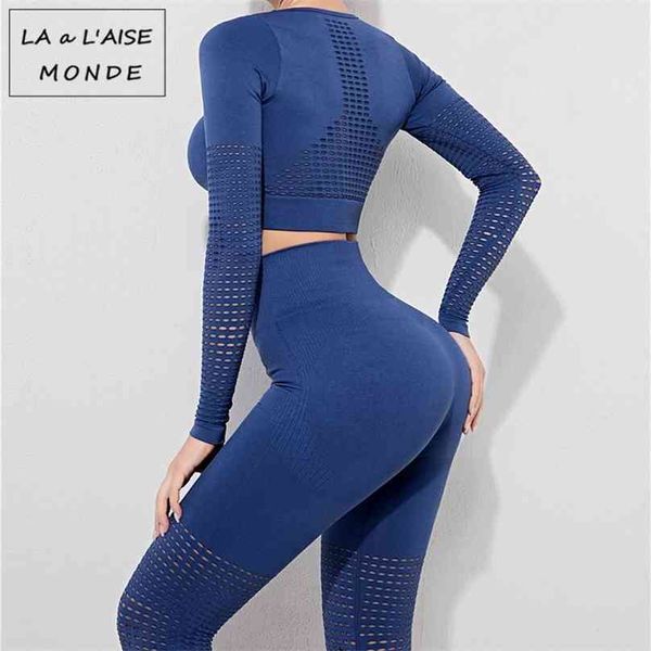 women sport suit yoga set tracksuits gym workout clothes long sleeve fitness crop high waist energy seamless leggings 210802, Gray
women sport suit yoga set tracksuits gym workout clothes long sleeve fitness crop high waist energy seamless leggings 210802, Gray