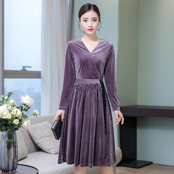 casual dresses 2021 autumn pattern european will code self-cultivation western style pleuche long sleeve fund rendering dress, Black;gray
casual dresses 2021 autumn pattern european will code self-cultivation western style pleuche long sleeve fund rendering dress, Black;gray