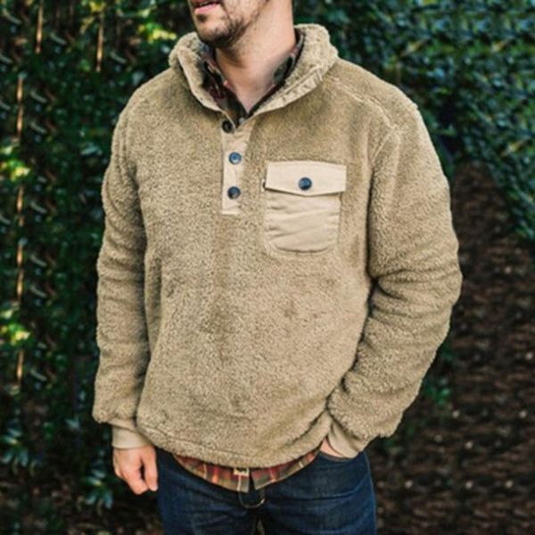 men's hoodies & sweatshirts autumn pullover casual fashion simple street style solid color long-sleeved single-breasted flannel slim-fi, Black
men's hoodies & sweatshirts autumn pullover casual fashion simple street style solid color long-sleeved single-breasted flannel slim-fi, Black