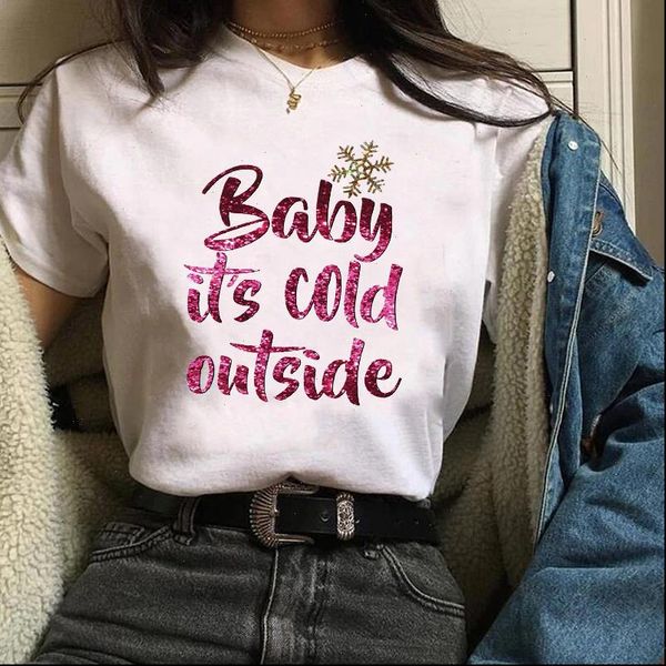 women t shirt print holiday baby snowflake cold christmas womens tees ladies graphic female camisa lady shirts, White
women t shirt print holiday baby snowflake cold christmas womens tees ladies graphic female camisa lady shirts, White