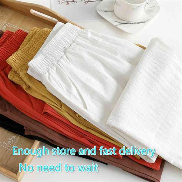 plus size women cotton linen pants summer elastic waist loose casual white harem womens women's pocket trousers 210915, Black;white
plus size women cotton linen pants summer elastic waist loose casual white harem womens women's pocket trousers 210915, Black;white