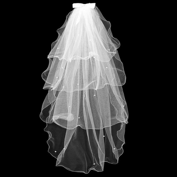 bridal veils 2021 elegant appliqued short woman 4 layers 115 cm with comb ivory veil for cut edge tulle wedding, Black
bridal veils 2021 elegant appliqued short woman 4 layers 115 cm with comb ivory veil for cut edge tulle wedding, Black