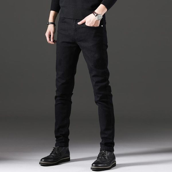 men's jeans black stretch 2021 spring autumn business casual loose straight denim trousers male slim pants, Blue
men's jeans black stretch 2021 spring autumn business casual loose straight denim trousers male slim pants, Blue