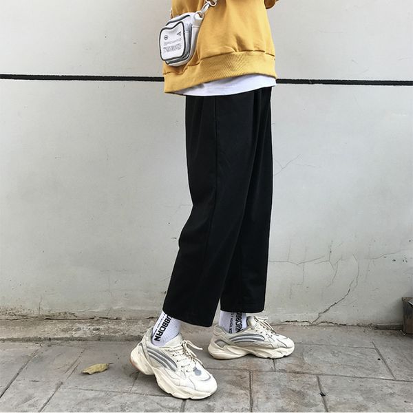 men pants spring autumn male trousers mens sweatpants track loose all-match korean trendy ulzzang chic streetwear casual daily, Black
men pants spring autumn male trousers mens sweatpants track loose all-match korean trendy ulzzang chic streetwear casual daily, Black