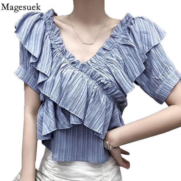 women's blouses & shirts fashion ruffles blouse women off shoulder summer chiffon shirt 2021 slash neck short sleeve blusas mujer 1541, White
women's blouses & shirts fashion ruffles blouse women off shoulder summer chiffon shirt 2021 slash neck short sleeve blusas mujer 1541, White
