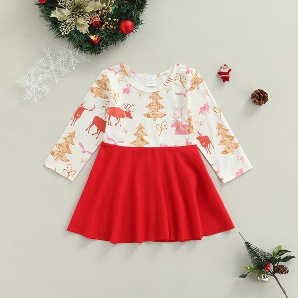 girl's dresses 1-5y christmas dress for girls toddler kid child reindeer print girl xmas party princess costumes, Red;yellow
girl's dresses 1-5y christmas dress for girls toddler kid child reindeer print girl xmas party princess costumes, Red;yellow