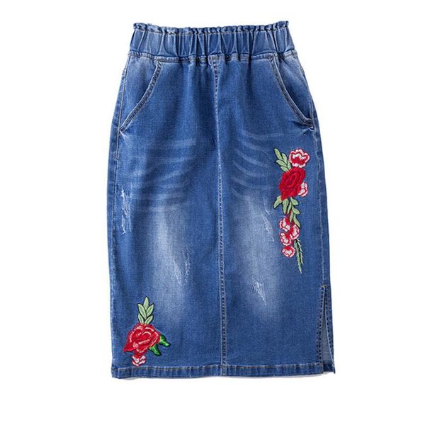 skirts women embroidery knee-length midi jeans skirt girls elastic high waist a-line female korean slim denim 60197, Black
skirts women embroidery knee-length midi jeans skirt girls elastic high waist a-line female korean slim denim 60197, Black