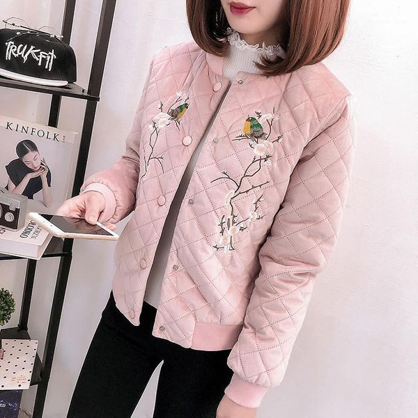 women's down & parkas women winter baseball jacket woman short slim white pink warm padded female coat black velour velvet parka outwea
women's down & parkas women winter baseball jacket woman short slim white pink warm padded female coat black velour velvet parka outwea