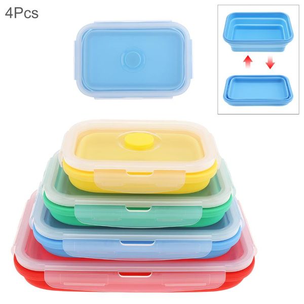 4pcs silicone rectangle lunch box collapsible bento folding container bowl 350/500/800/1200ml for dinnerware sets
4pcs silicone rectangle lunch box collapsible bento folding container bowl 350/500/800/1200ml for dinnerware sets