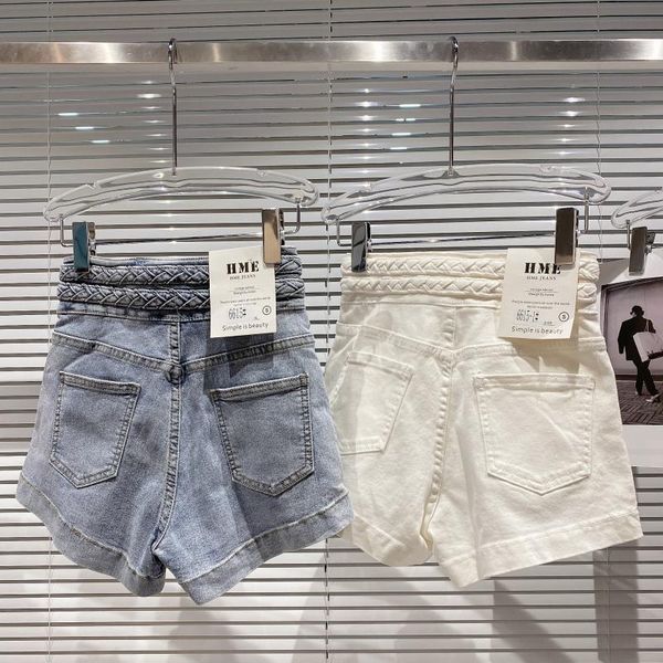 women's jeans 2021 summer denim shorts fashion woven double waist lead elastic temperament three-point women, Blue
women's jeans 2021 summer denim shorts fashion woven double waist lead elastic temperament three-point women, Blue