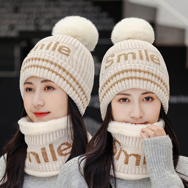 new hat & scarf set women letter winter knitted hats add fur lined warm winter hats for female keep face warmer pompoms cap, Blue;gray
new hat & scarf set women letter winter knitted hats add fur lined warm winter hats for female keep face warmer pompoms cap, Blue;gray