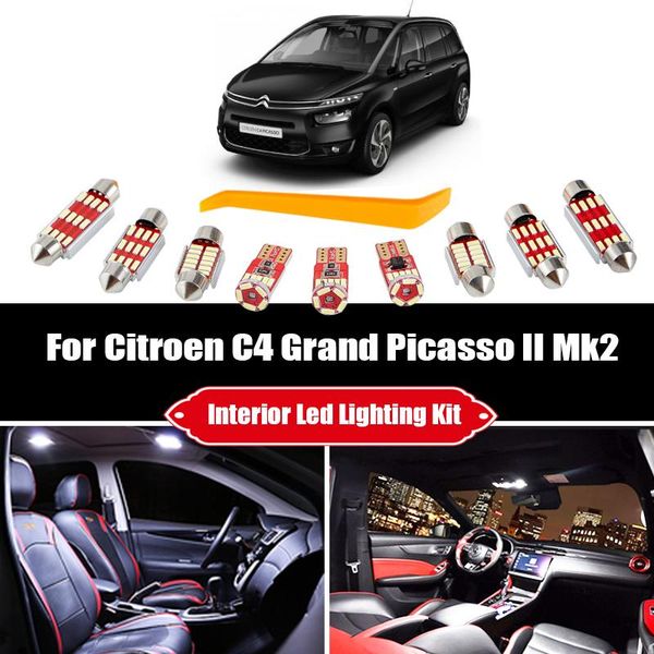 6pcs for 2014-2021 c4 grand picasso ii 2 white canbus bulb car led interior light package kit cargo glove box lamp emergency lights
6pcs for 2014-2021 c4 grand picasso ii 2 white canbus bulb car led interior light package kit cargo glove box lamp emergency lights