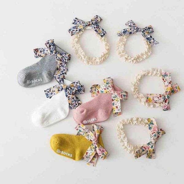 2pcs/set baby socks headband set bows born girl short anti slip flower printed infant toddler floor, Pink;yellow
2pcs/set baby socks headband set bows born girl short anti slip flower printed infant toddler floor, Pink;yellow