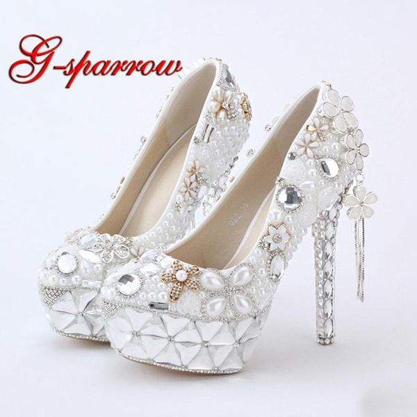 dress shoes wholesales white pearl bridal wedding flower tassel pendant 14cm high heel prom party bride event pumps, Black
dress shoes wholesales white pearl bridal wedding flower tassel pendant 14cm high heel prom party bride event pumps, Black