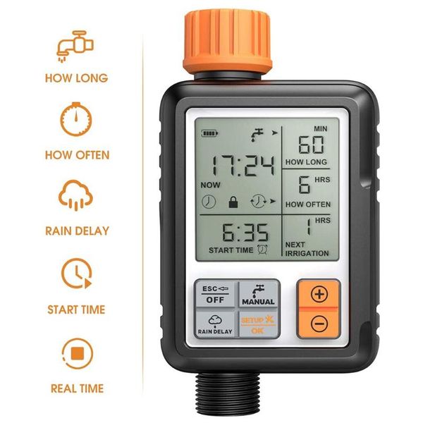 watering equipments automatic irrigation water timer lcd screen sprinkler controller outdoor garden device tool
watering equipments automatic irrigation water timer lcd screen sprinkler controller outdoor garden device tool