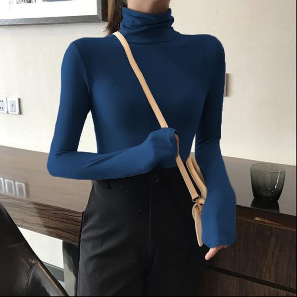 casual turtleneck womens t shirts tee shirt femme solid color modern lady long sleeve slim fit bottoming autumn women top, White
casual turtleneck womens t shirts tee shirt femme solid color modern lady long sleeve slim fit bottoming autumn women top, White