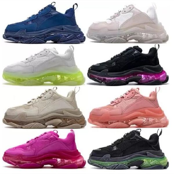 paris men women casual shoes triple-s clear sole trainers black white beige green yellow transparent crystal bottom vintage platform sneaker
paris men women casual shoes triple-s clear sole trainers black white beige green yellow transparent crystal bottom vintage platform sneaker