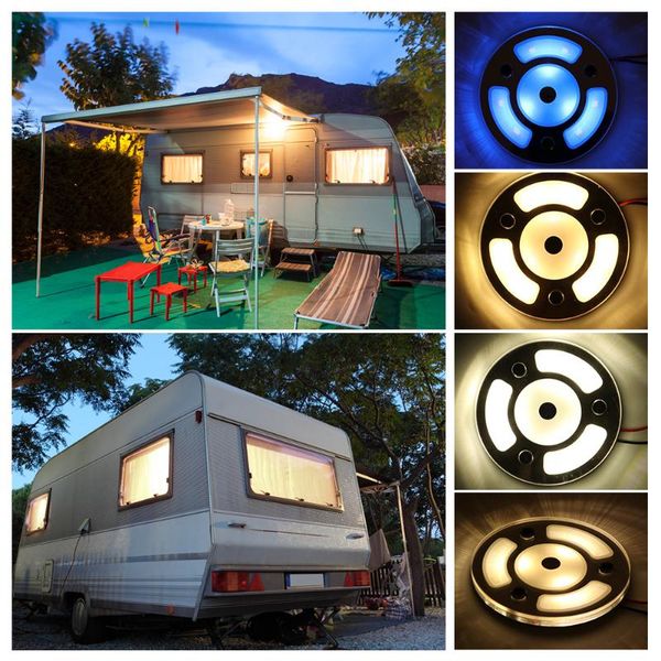 dual blue/white/warm touch dimmer led lamp 12-30v dc circular roof ceiling light caravan rv camper motorhome marine 3000k atv parts
dual blue/white/warm touch dimmer led lamp 12-30v dc circular roof ceiling light caravan rv camper motorhome marine 3000k atv parts