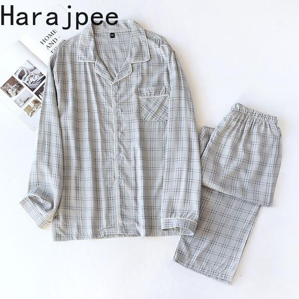 men's sleepwear harajpee pajamas spring and autumn rayon long sleeve thin suit cotton casual lapel cardigan home can be worn outside, Black;brown
men's sleepwear harajpee pajamas spring and autumn rayon long sleeve thin suit cotton casual lapel cardigan home can be worn outside, Black;brown