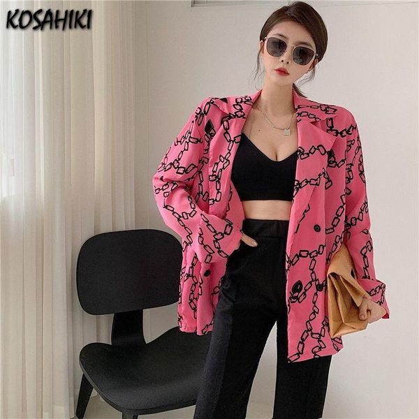 women's blouses & shirts kosahiki summer thin coat women 2021 fashion chain print blazer vintage long sleeve jackets female outerwear c, White
women's blouses & shirts kosahiki summer thin coat women 2021 fashion chain print blazer vintage long sleeve jackets female outerwear c, White