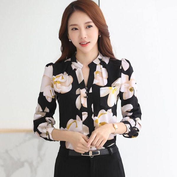 autumn fashion v-neck chiffon blouses slim women blouse office work wear shirts plus size blusas women's, White
autumn fashion v-neck chiffon blouses slim women blouse office work wear shirts plus size blusas women's, White