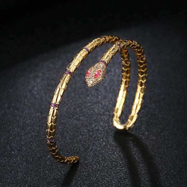 fashion gold color snake bracelets bangles retro open zircon charm for women jewelry pulseiras zk40 bangle, Black
fashion gold color snake bracelets bangles retro open zircon charm for women jewelry pulseiras zk40 bangle, Black