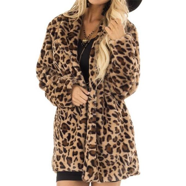 women's jackets fuzzy jacket women leopard print casual long sleeve pocket coat large size feminino cortaviento mujer chaqueta bomber, Black;brown
women's jackets fuzzy jacket women leopard print casual long sleeve pocket coat large size feminino cortaviento mujer chaqueta bomber, Black;brown