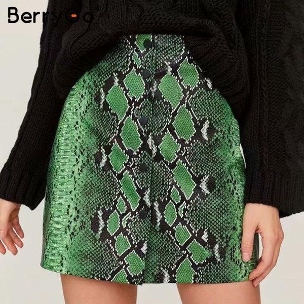 skirts berrygo snake print leather women skirt button high waist mini female party a-line short summer tutu, Black
skirts berrygo snake print leather women skirt button high waist mini female party a-line short summer tutu, Black