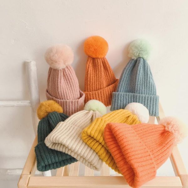 caps & hats baby warm color fur ball cap autumn and winter boys girls woolen children's ear protection knitted toddler hat, Yellow
caps & hats baby warm color fur ball cap autumn and winter boys girls woolen children's ear protection knitted toddler hat, Yellow