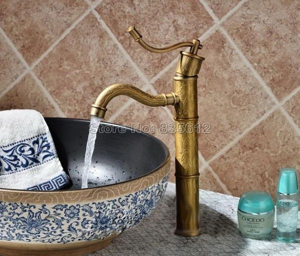 bathroom sink faucets deck mounted antique brass single handle hole basin /vessel mixer tap flower pattern faucet wan014
bathroom sink faucets deck mounted antique brass single handle hole basin /vessel mixer tap flower pattern faucet wan014