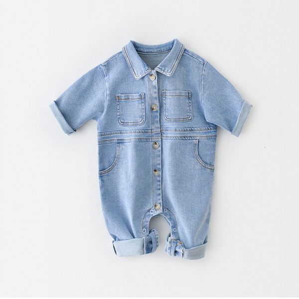 rompers spring baby girl boy romper long sleeves denim jumpsuit born casual clothes e1045 pa7n, Blue
rompers spring baby girl boy romper long sleeves denim jumpsuit born casual clothes e1045 pa7n, Blue