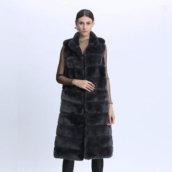 women's fur & faux winter real vest ladies long sleeveless coat women natural warm thick outwear arrival 2021, Black
women's fur & faux winter real vest ladies long sleeveless coat women natural warm thick outwear arrival 2021, Black