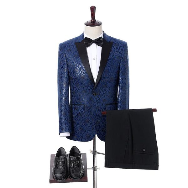 men's suits & blazers men jacket blue black printed fabric formal elegant wedding suit for 2022 in stock groom tuxedo terno masculino, White;black
men's suits & blazers men jacket blue black printed fabric formal elegant wedding suit for 2022 in stock groom tuxedo terno masculino, White;black