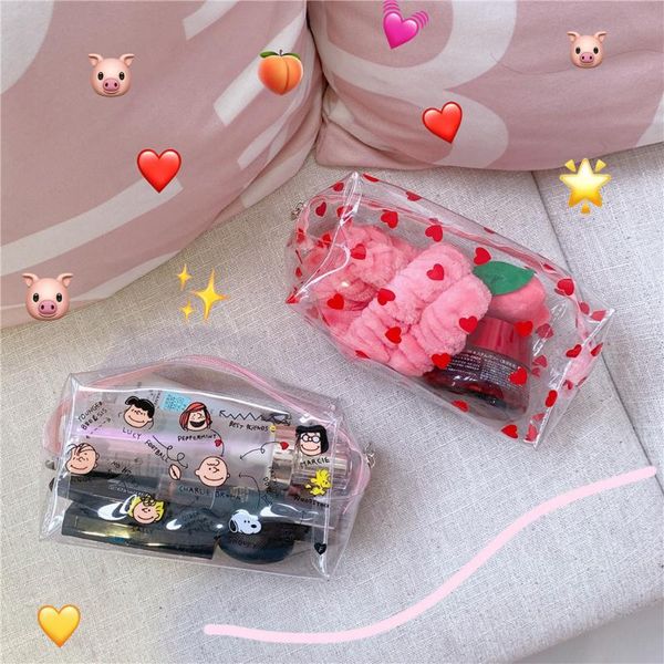 bathroom storage & organization woman cosmetic bags peach heart-shaped girl strawberry portable travel waterproof transparent pouch makeup c
bathroom storage & organization woman cosmetic bags peach heart-shaped girl strawberry portable travel waterproof transparent pouch makeup c