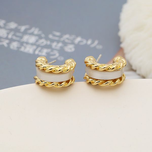 silver new s925 needle earrings fashion women's net red temperament versatile c-shaped earrings and, Golden
silver new s925 needle earrings fashion women's net red temperament versatile c-shaped earrings and, Golden