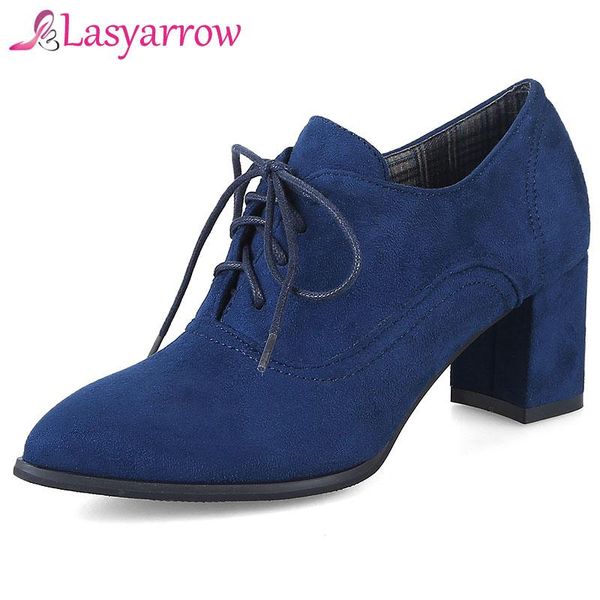 dress shoes lasyarrow 2021 large size women's pumps for ladies pointed toe office lace up solid casual women f145, Black
dress shoes lasyarrow 2021 large size women's pumps for ladies pointed toe office lace up solid casual women f145, Black