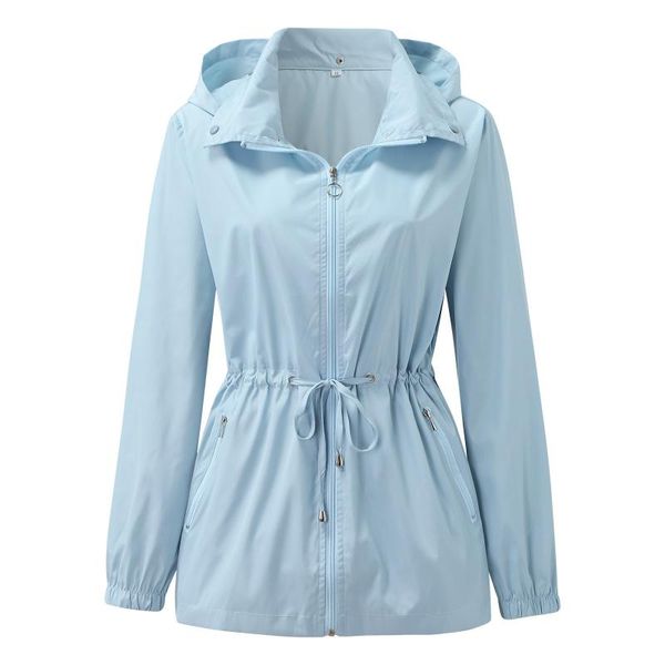women's jackets women solid rain jacket belt long sleeve pocket windproof outwear autumn loose hooded splice windbreaker zipper coat, Black;brown
women's jackets women solid rain jacket belt long sleeve pocket windproof outwear autumn loose hooded splice windbreaker zipper coat, Black;brown