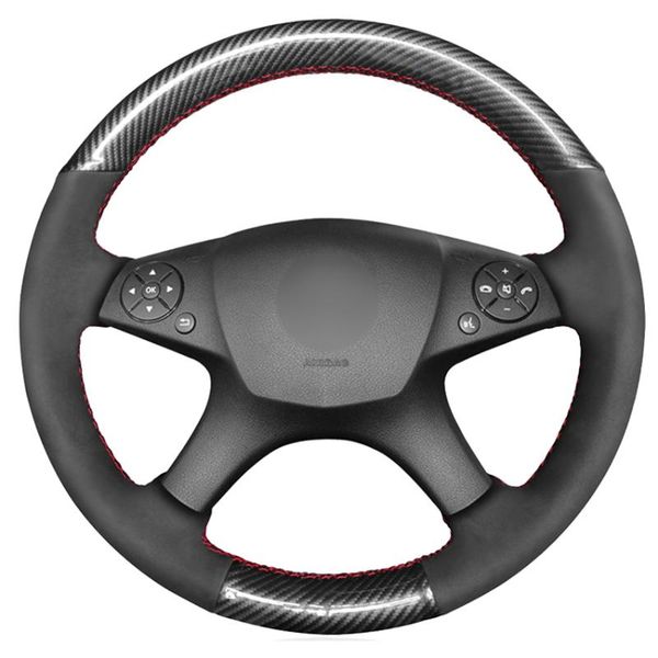 steering wheel covers black suede carbon fiber car cover for - w204 c-class 2007-2010 c280 c230 c180 c260 c200 c300
steering wheel covers black suede carbon fiber car cover for - w204 c-class 2007-2010 c280 c230 c180 c260 c200 c300
