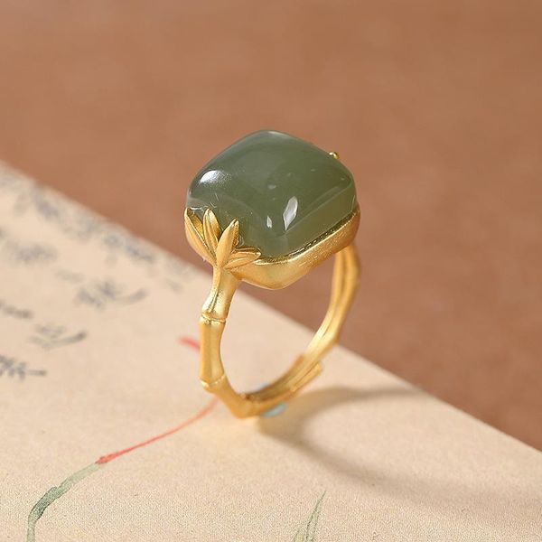 wedding rings luxury vintage elegant white green jade ring gold color bamboo joint unique style promise engagement for lady, Slivery;golden
wedding rings luxury vintage elegant white green jade ring gold color bamboo joint unique style promise engagement for lady, Slivery;golden