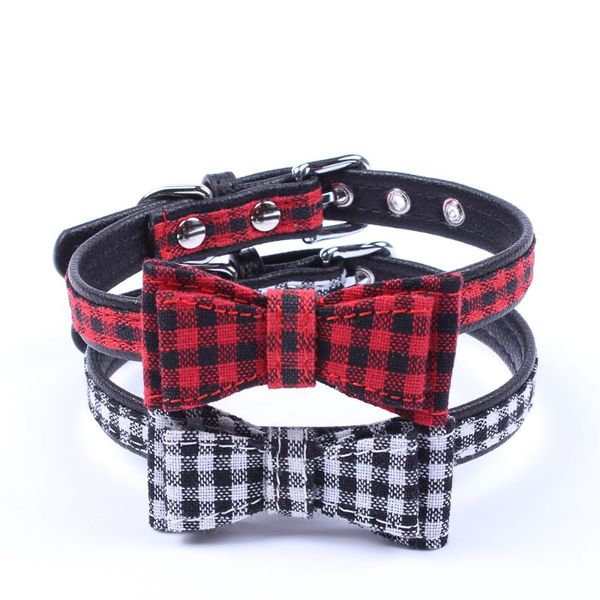 dog collars & leashes cat plaid collar bow tie faux leather necklace pet puppy accessories 2 colour 4 sizes
dog collars & leashes cat plaid collar bow tie faux leather necklace pet puppy accessories 2 colour 4 sizes