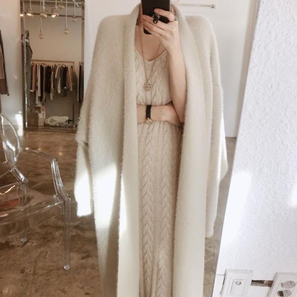 women's knits & tees women cardigan coat imitation mink cashmere soft autumn winter loose knitwear outerwear office lady elegant knit s, White
women's knits & tees women cardigan coat imitation mink cashmere soft autumn winter loose knitwear outerwear office lady elegant knit s, White