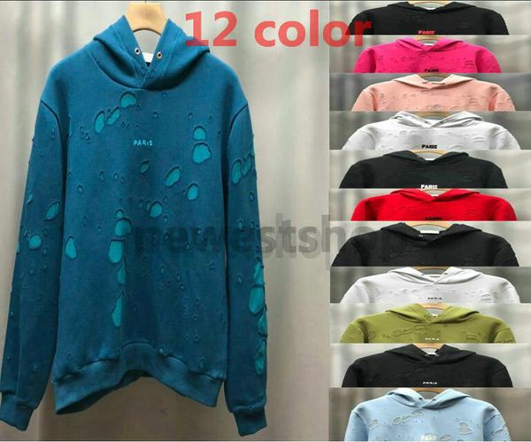 2020 winter europe paris clothing mens classical big broken hole hoodies 12 color sweatshirt women hoodies fashion jumpers designer hoodie, Black
2020 winter europe paris clothing mens classical big broken hole hoodies 12 color sweatshirt women hoodies fashion jumpers designer hoodie, Black