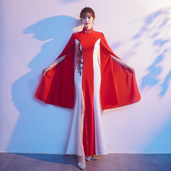 ethnic clothing plus size 3xl-4xl cheongsam satin long lady mesh sleeve chinese dress traditional mandarin collar qipao vintage party vestid, Red
ethnic clothing plus size 3xl-4xl cheongsam satin long lady mesh sleeve chinese dress traditional mandarin collar qipao vintage party vestid, Red