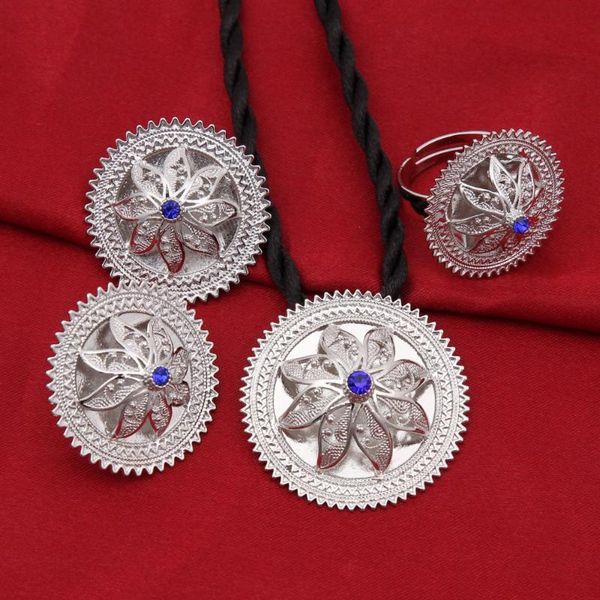 earrings & necklace silver ethiopian jewelry sets white blue red stone plated habesha bride wedding eritrea chain
earrings & necklace silver ethiopian jewelry sets white blue red stone plated habesha bride wedding eritrea chain
