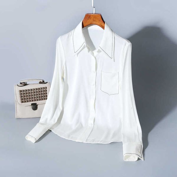 women's blouses & shirts women's silk shirts fivela volleyball fashion lapels cardigan euramerican quality u8z2, White
women's blouses & shirts women's silk shirts fivela volleyball fashion lapels cardigan euramerican quality u8z2, White