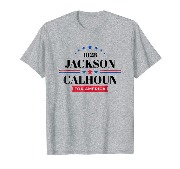 andrew jackson t shirt 1828 president campaign t-shirt, White;black 
andrew jackson t shirt 1828 president campaign t-shirt, White;black